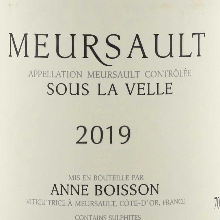 Meursault sous la Velle 2020 Anne Boisson