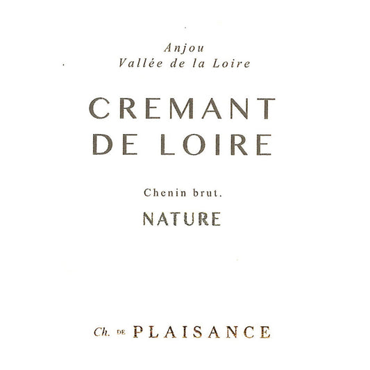 Crémant de Loire Brut Nature 2022 Château de Plaisance