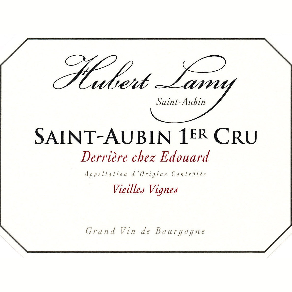St-Aubin 1er cru Rouge Derrière chez Edouard 2021