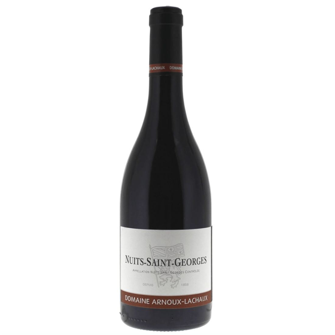Nuits-Saint-Georges 2016 Pinot Noir bottle by Domaine Arnoux-Lachaux with lion label