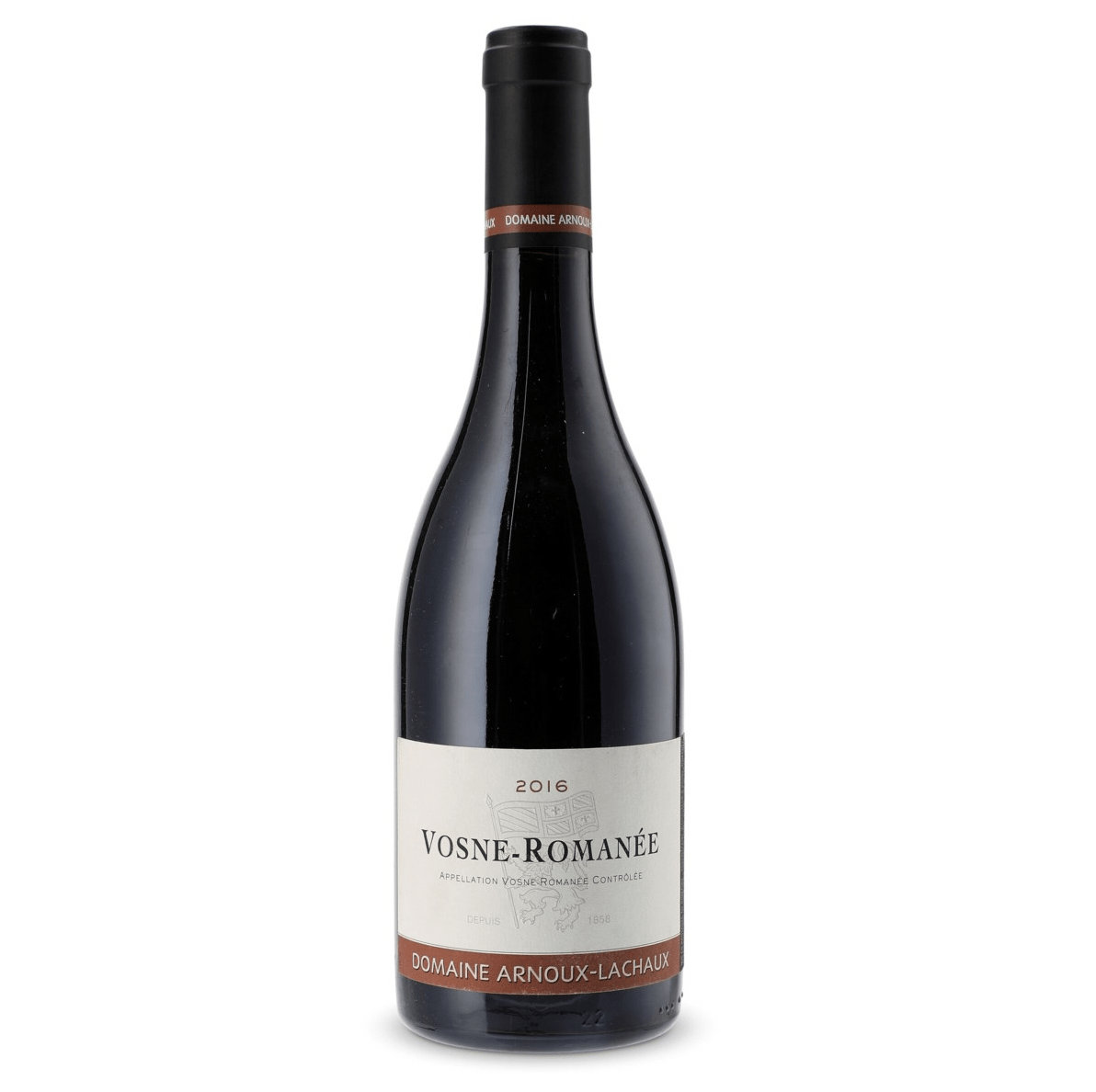 Vosne-Romanée 2017 Pinot Noir bottle by Domaine Arnoux-Lachaux with classic Burgundy shape and detailed label