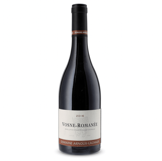 Vosne-Romanée 2017 Pinot Noir bottle by Domaine Arnoux-Lachaux with classic Burgundy shape and detailed label
