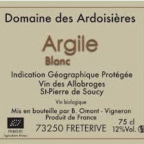 Argile Blanc 2024 Domaines des Ardoisières