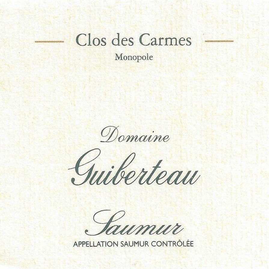 Saumur Blanc Clos des Carmes Romain Guiberteau