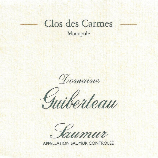 Saumur Blanc Clos des Carmes Romain Guiberteau