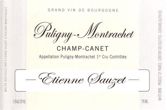 Puligny-Montrachet 1er Cru Champs Canet Etienne Sauzet